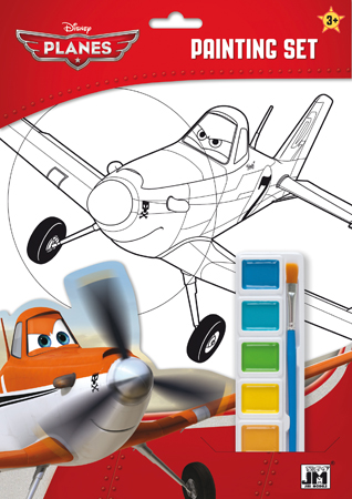 Planes : set de coloriages et peinture