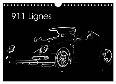 911 Lignes (Calendrier mural 2025 DIN A4 vertical), CALVENDO calendrier mensuel : Les belles lignes d'une voiture de sport allemande
