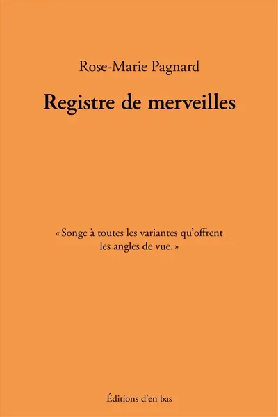 Registre de merveilles