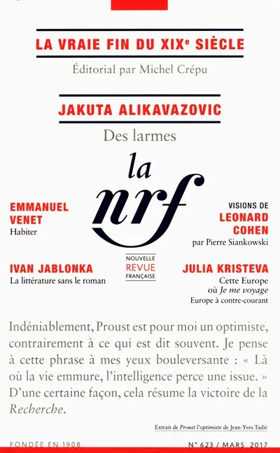 Nouvelle revue française, n° 623
