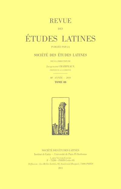 Revue des études latines,...