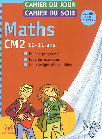 Maths cm2, Cahier du jour, cahier du soir