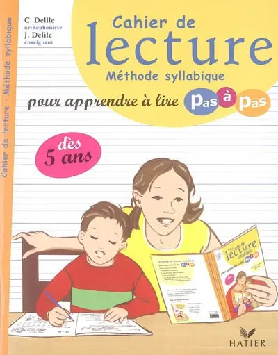 Cahier de lecture, méthode syllabique, pour apprendre à lire pas à pas