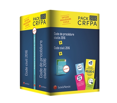 Pack CRFPA session 2015 : option procédure civile