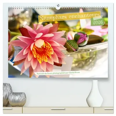 Nénuphars enchanteurs (Calendrier mural 2026 DIN A2 vertical) calendrier de bureau : Découvrez l'élégance naturelle et la beauté intemporelle des nénuphars