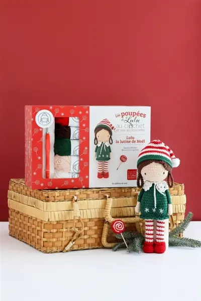 Les poupées de Lulu au crochet et ses accessoires : Lulu la lutine de Noël