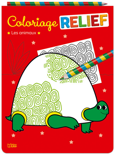Les animaux : coloriage relief