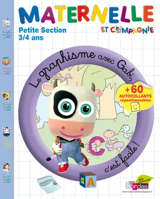 Maternelle, petite section, 3-4 ans : le graphisme avec Gabi, c'est facile !