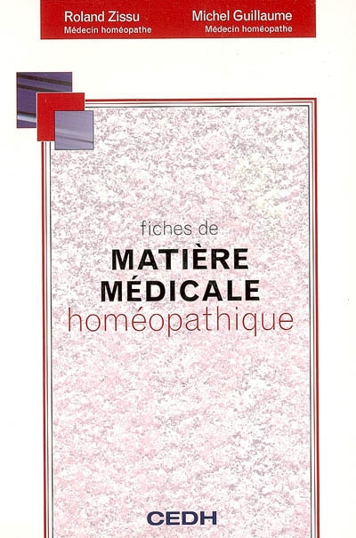 Fiches de matière médicale homéopathique