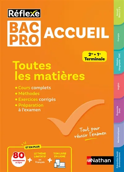 Bac pro accueil, 2de, 1re, terminale : toutes les matières Bac pro accueil, 2de, 1re, terminale : toutes les matières