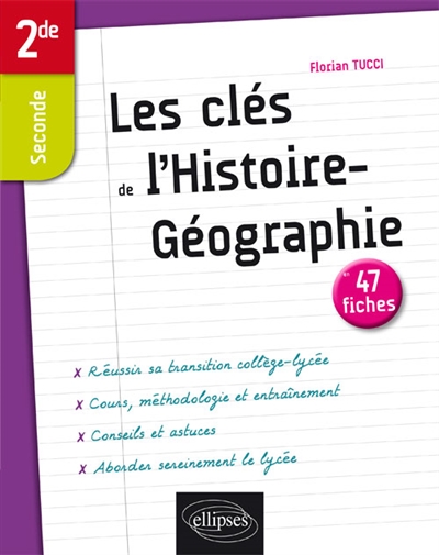 Les clés de l'histoire géographie en 47 fiches, seconde