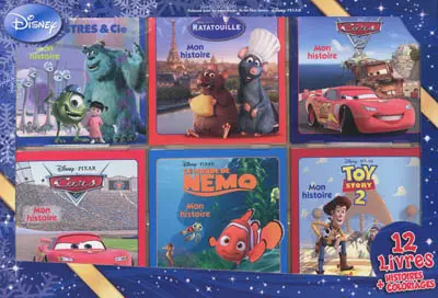 Classiques : 12 livres, histoires + coloriages