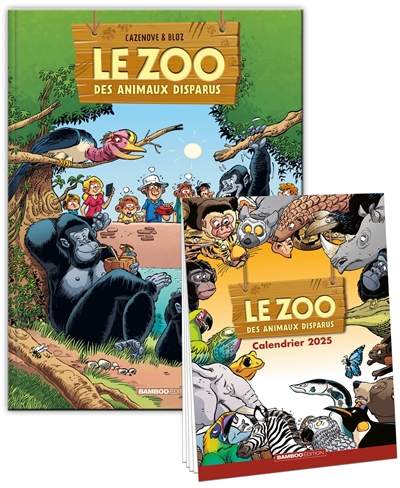 le zoo des animaux disparus : pack tome 4 + calendrier 2025