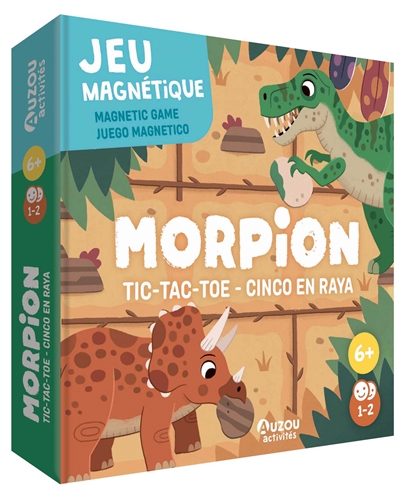 morpion : jeu magnétique. tic-tac-toe : magnetic game. cinco en raya : juego magnetico