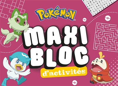 pokémon : maxi bloc d'activités