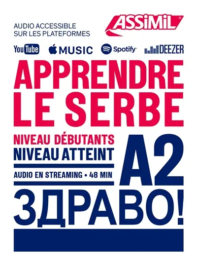 Apprendre le serbe : niveau débutants : niveau atteint A2