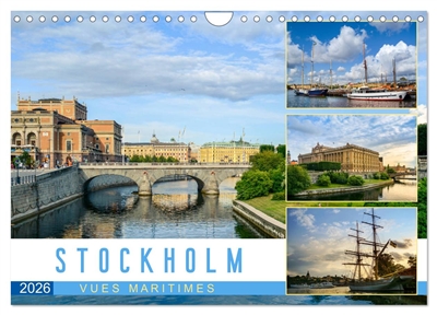 Stockholm : Vues maritimes (Calendrier mural 2026 DIN A4 vertical), CALVENDO calendrier mensuel : Images d'ambiance de la capitale suédoise