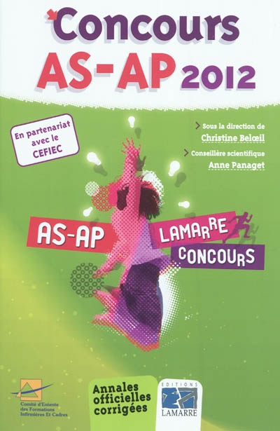 Concours AS-AP 2012 : annales officielles corrigées