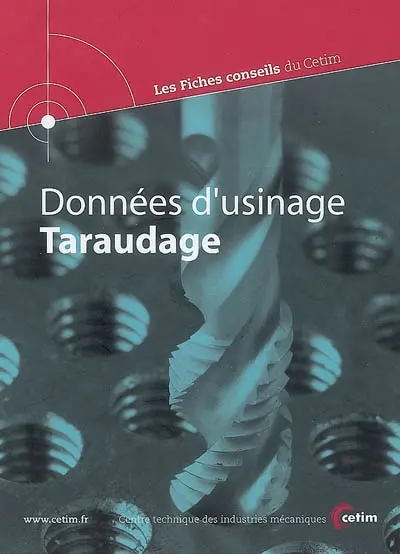 Données d'usinage : taraudage