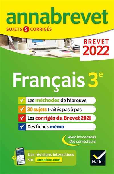 Français 3e : brevet 2022
