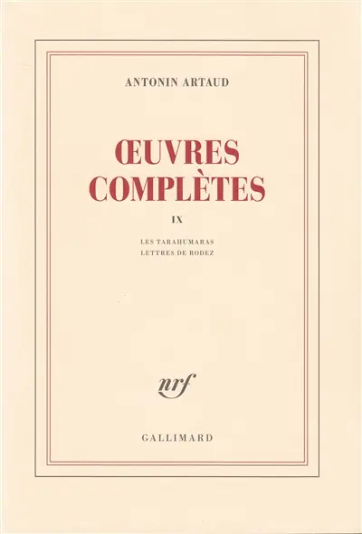 Oeuvres complètes. Vol. 9