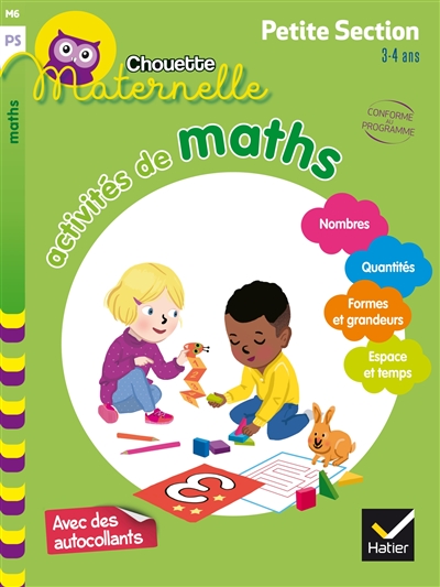 Chouette maternelle, activités de maths, Ps, M6