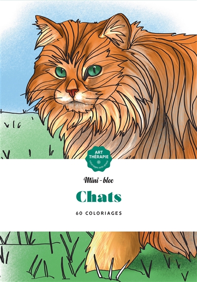 Chats : 60 coloriages anti-stress
