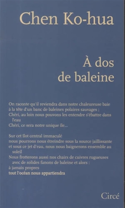 A dos de baleine