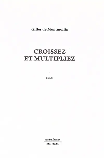 Croissez et multipliez : essai