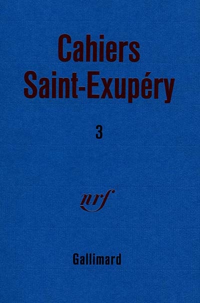 cahiers saint exupéry, n° 3