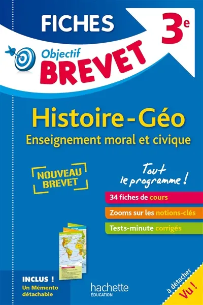 Histoire géo, enseignement moral et civique, 3e : tout le programme ! : nouveau brevet