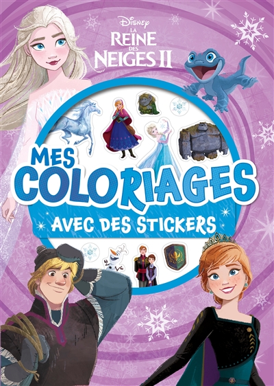 La reine des neiges II : mes coloriages avec des stickers