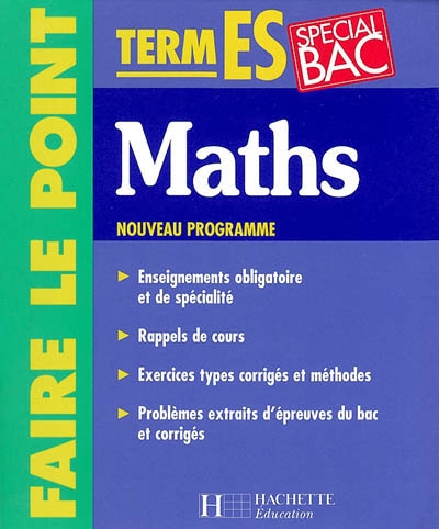Maths, terminales ES : spécial bac