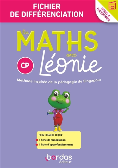 Les maths avec Léonie, CP, cycle 2 : fichier de différenciation : 2024