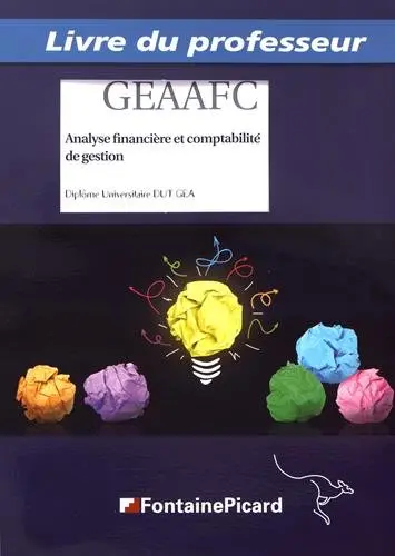 Analyse financière et comptabilité de gestion DUT GEA : livre du professeur