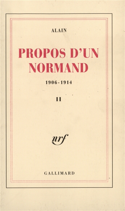 propos d'un normand : 1906-1914. vol. 2