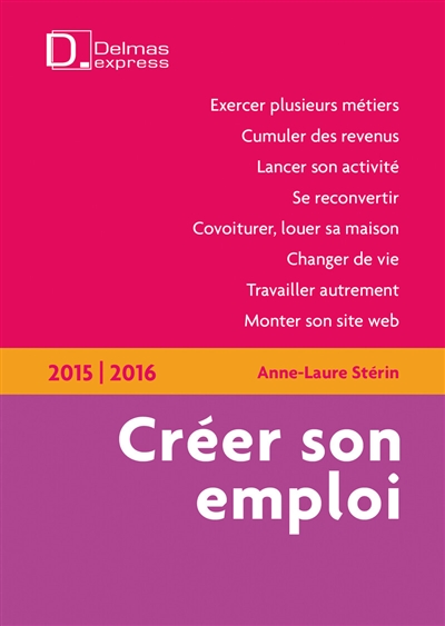 Créer son emploi : 2015-2016