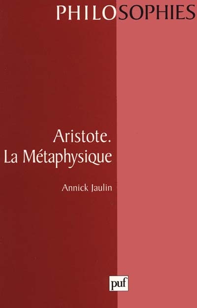 Aristote, La métaphysique