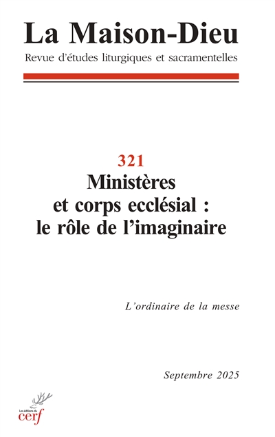Maison Dieu (La), n° 321....