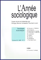 Année sociologique (L'), n° 2 (2005). Sociologies économiques