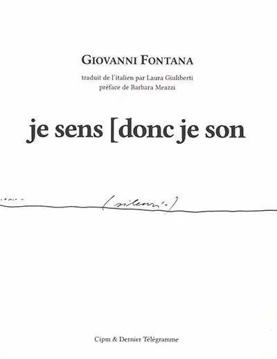 Je sens [donc je son