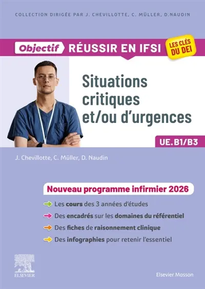 Situations critiques et-ou d'urgences, UE B1-B3 : nouveau programme infirmier 2026