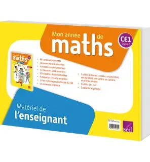Mon année de maths CE1, cycle 2 : matériel de l'enseignant