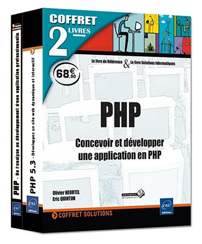 PHP, coffret de 2 livres : concevoir et développer une application en PHP