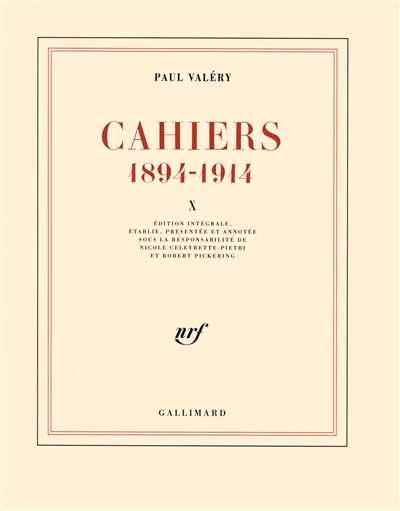 Cahiers : 1894-1914. Vol. 10. 1910-1911