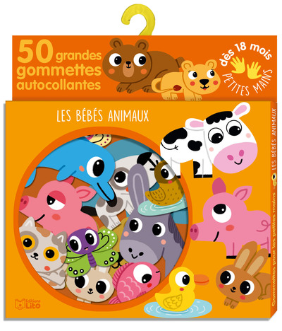 Les bébés animaux : 50 grandes gommettes autocollantes