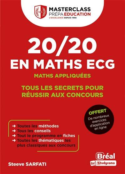20/20 en maths ECG : maths...