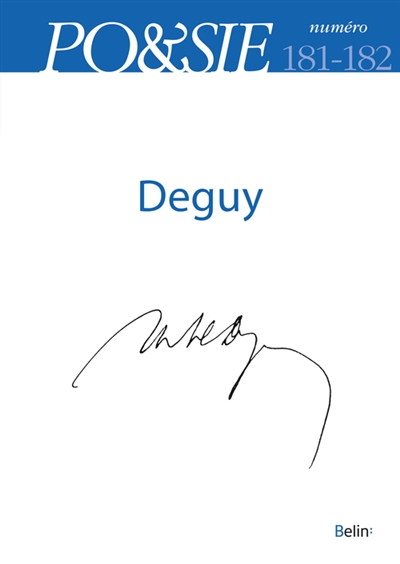 Poésie, n° 181. Michel Deguy