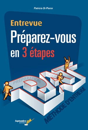 Entrevue Préparez-vous en 3 étapes : méthode d'entrevue préparation, action, terminaison