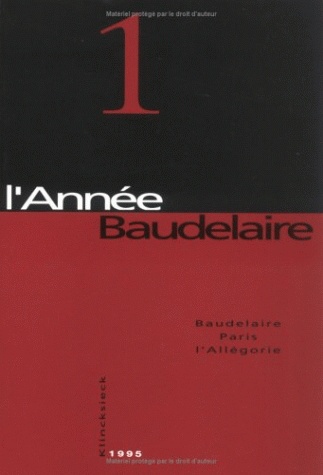 Année Baudelaire (L'), n° 1. Baudelaire, Paris, l'Allégorie